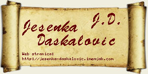 Jesenka Daskalović vizit kartica